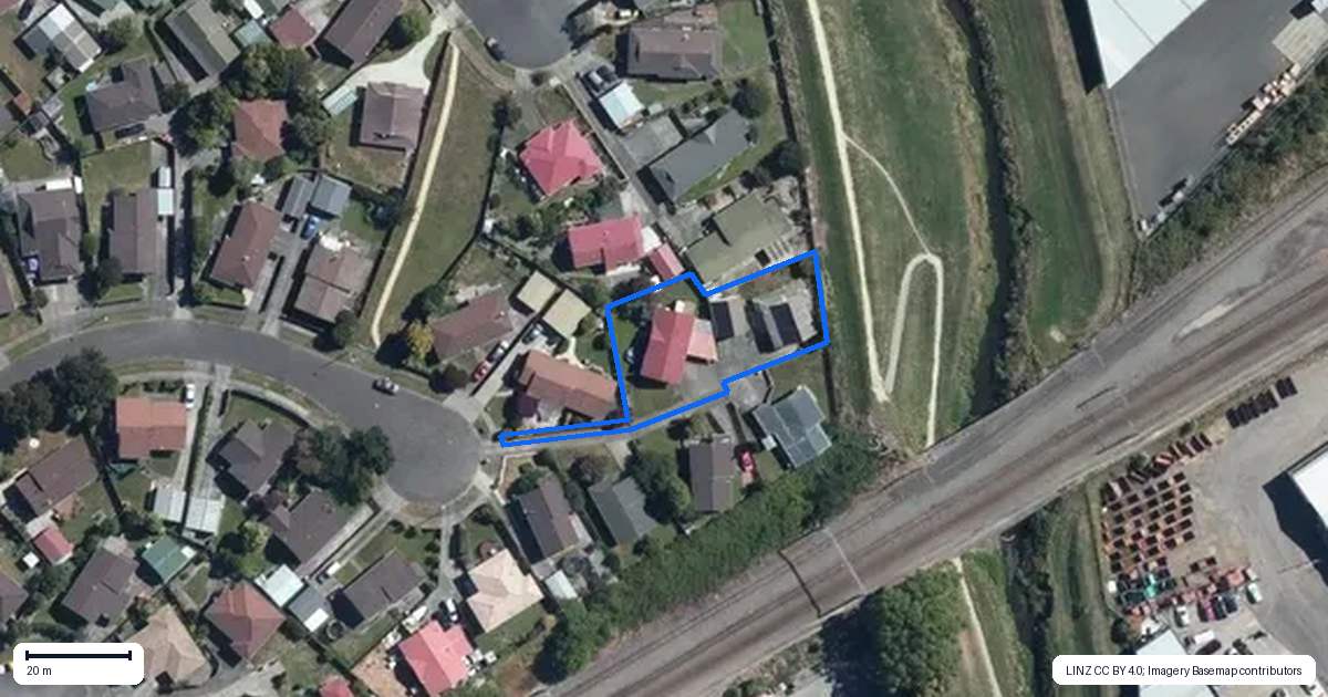 Property context map for 83 Geraldine Crescent, Cloverlea, Palmerston North