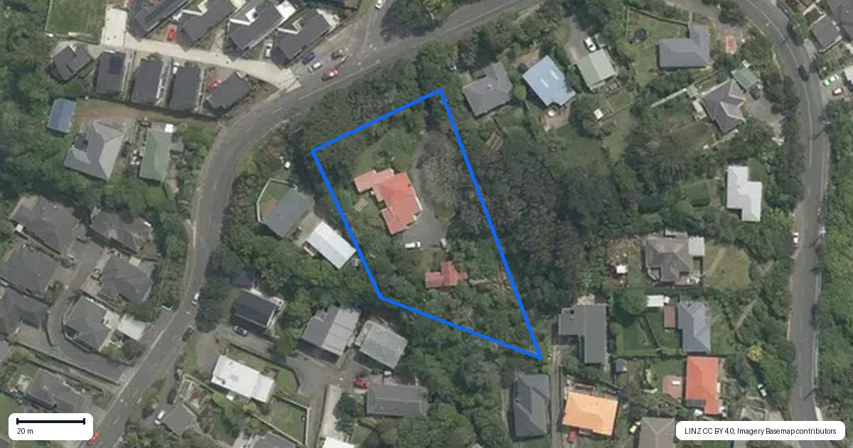 Property context map for 46 Glanmire Road, Newlands, Wellington