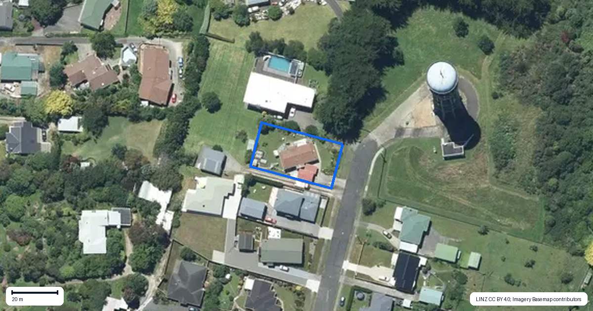 Property context map for 20 Bastia Avenue, Bastia Hill, Whanganui