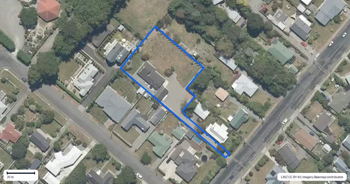 Property context map for 126A West Street, Greytown