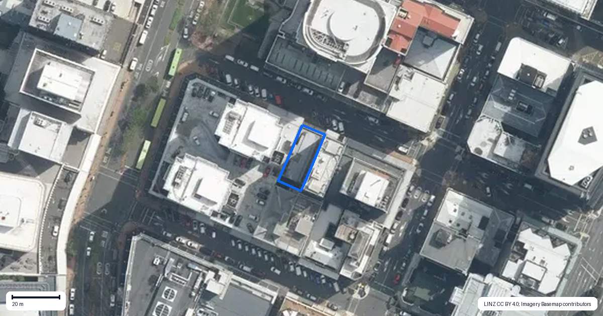 Property context map for 39 Johnston Street, Wellington Central, Wellington