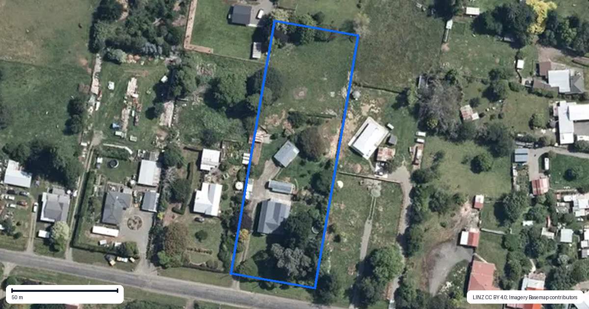 Property context map for 20 Edwards Street, Kimbolton