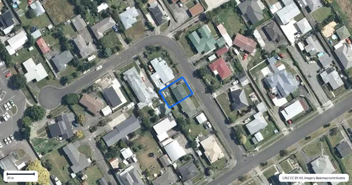 Property context map for 19 Blenheim Place, Feilding