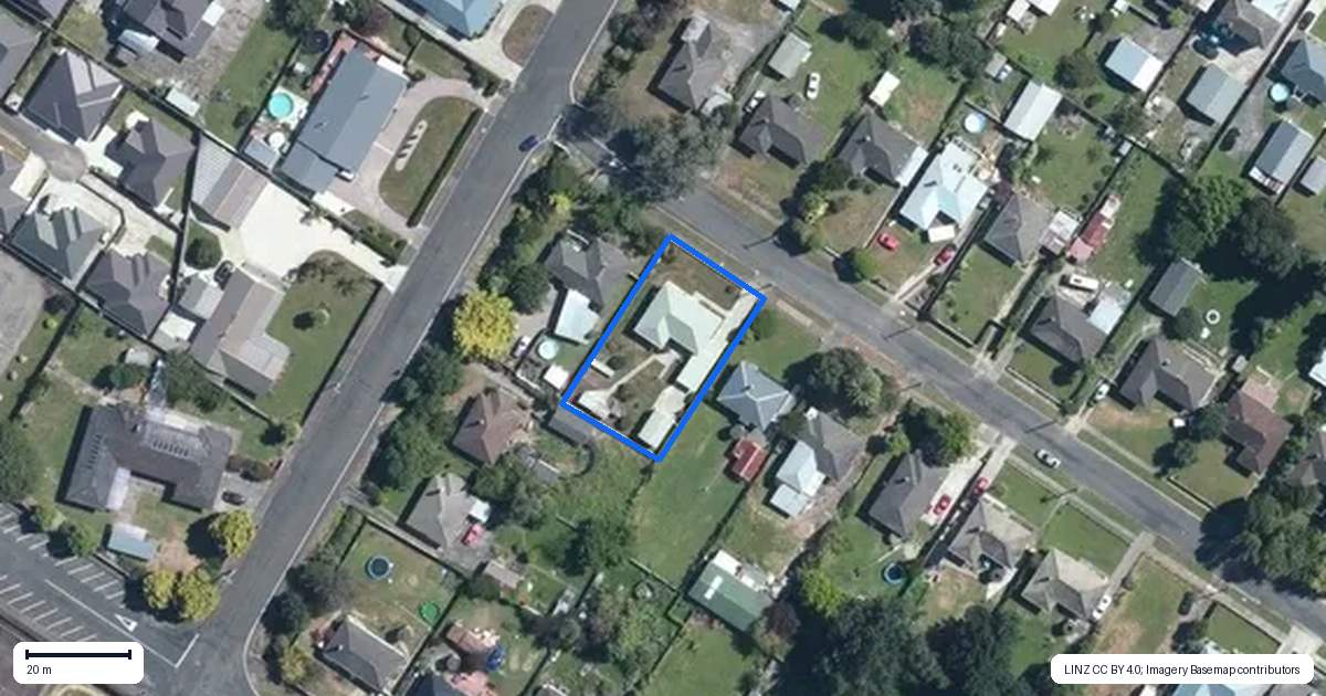 Property context map for 4 Wilson Street, Pahiatua