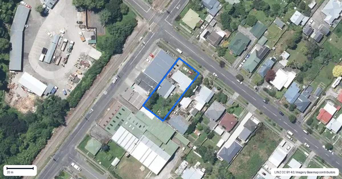 Property context map for 155A Harrison Street, Whanganui