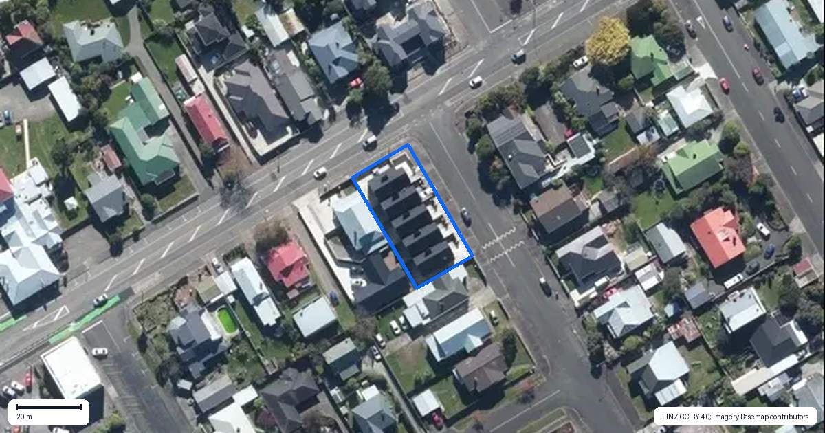 Property context map for 4A Pirie Street, Palmerston North