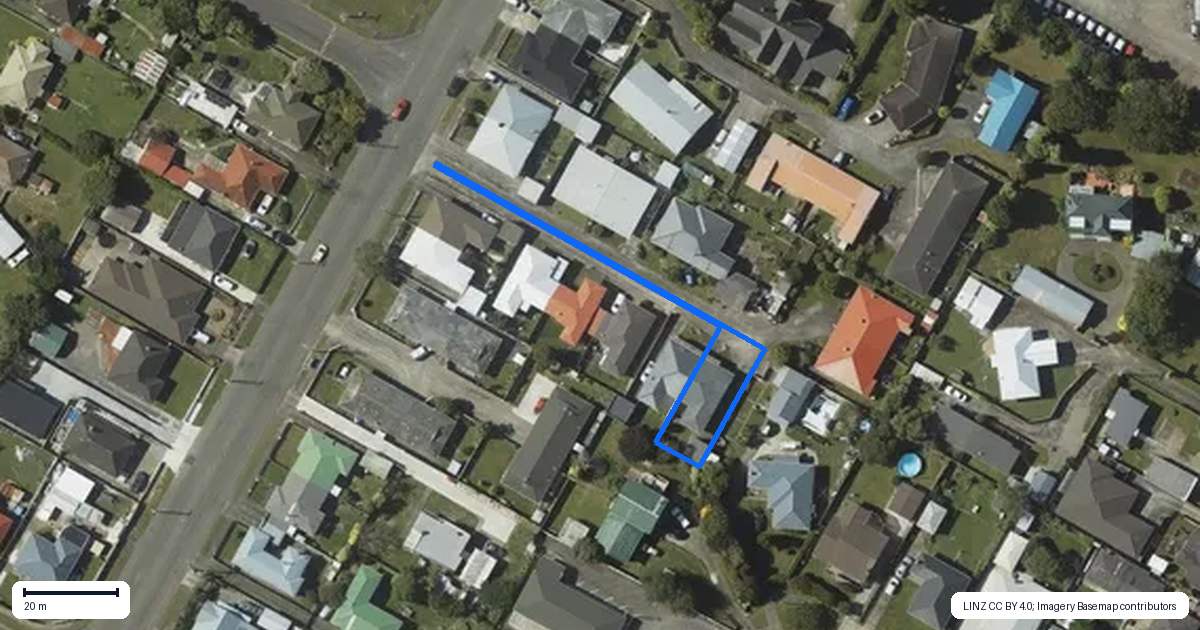 Property context map for 6 Ely Place, Levin