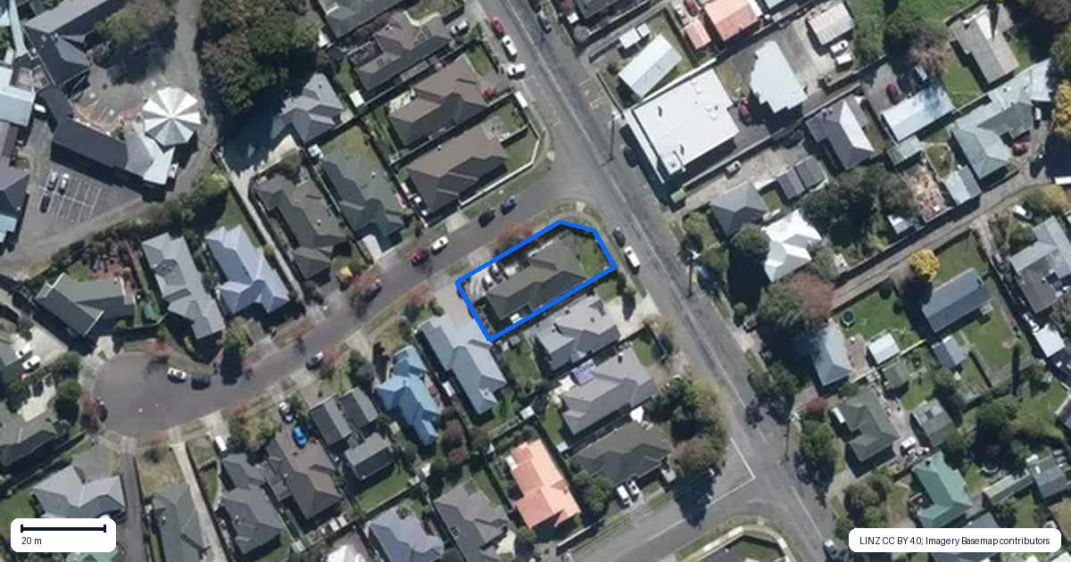 Property context map for 1 Rose Place, Awapuni, Palmerston North