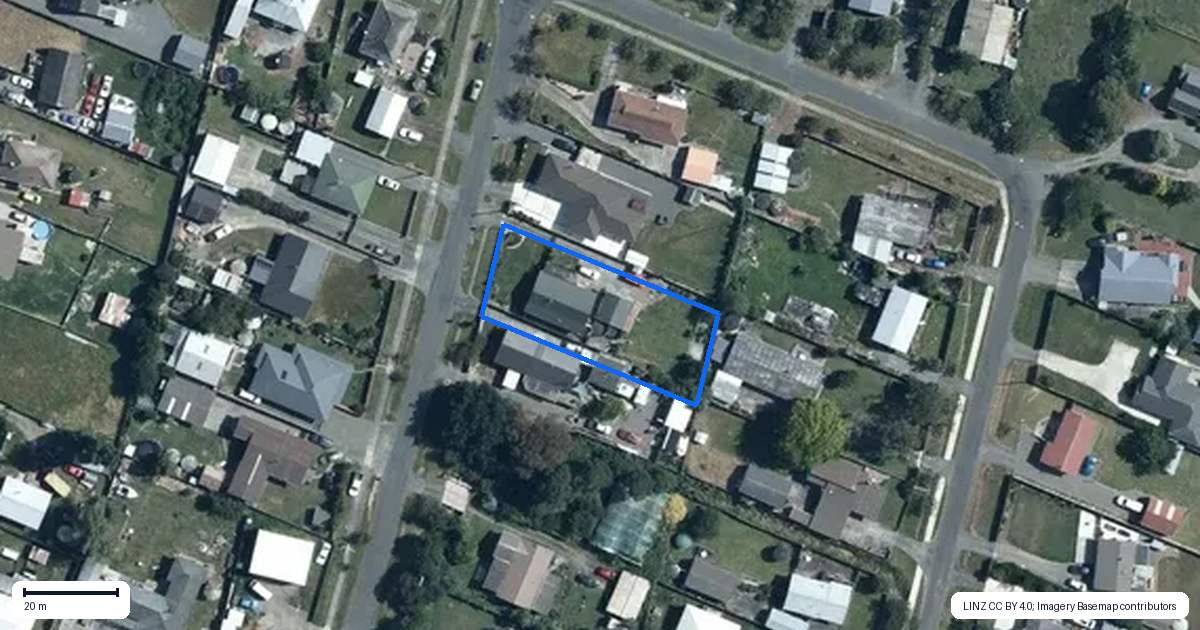 Property context map for 18 Wye Street, Rongotea