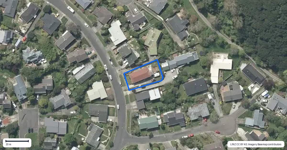 Property context map for 23 The Companionway, Whitby, Porirua