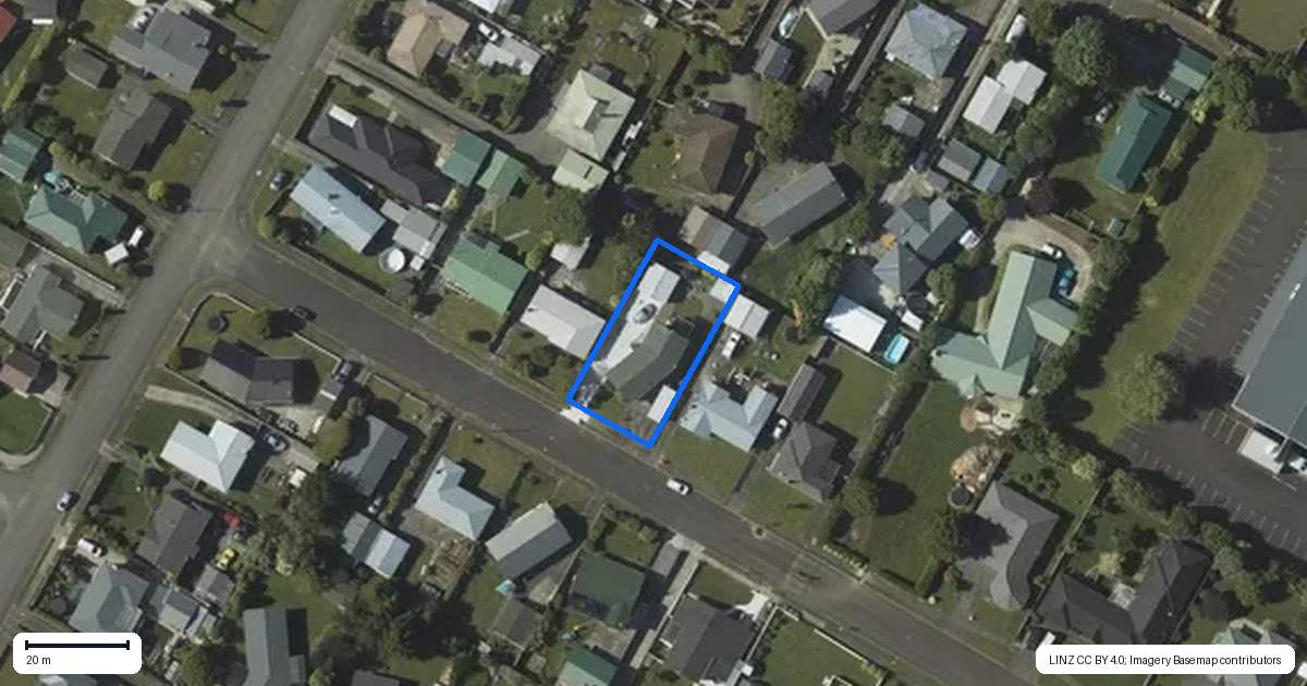 Property context map for 7 Weld Street, Levin