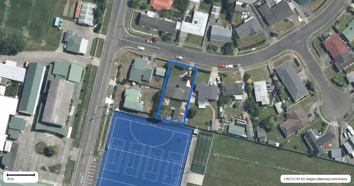 Property context map for 3 Virginia Crescent, Feilding