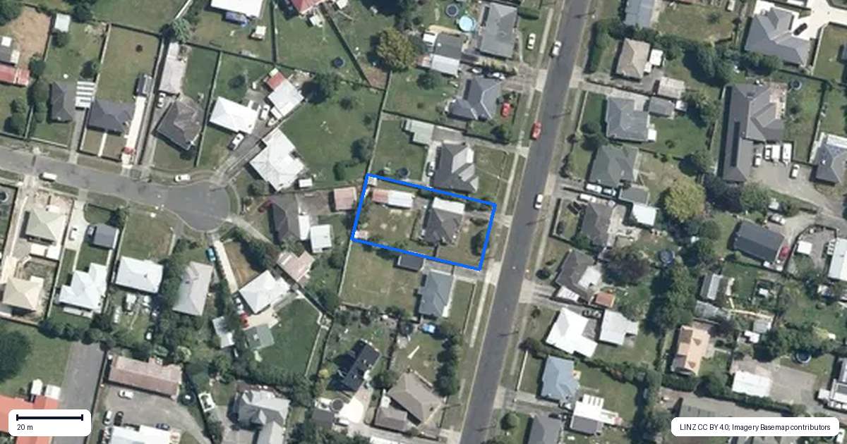 Property context map for 10 Elizabeth Street, Feilding