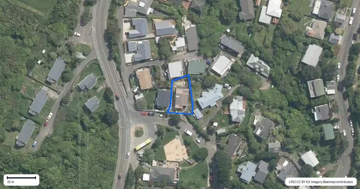 Property context map for 1 Surrey Street, Wilton, Wellington