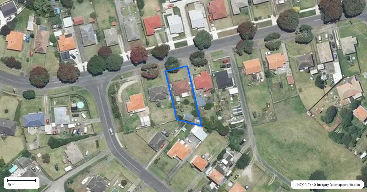 Property context map for 43 Harper Street, Gonville, Whanganui