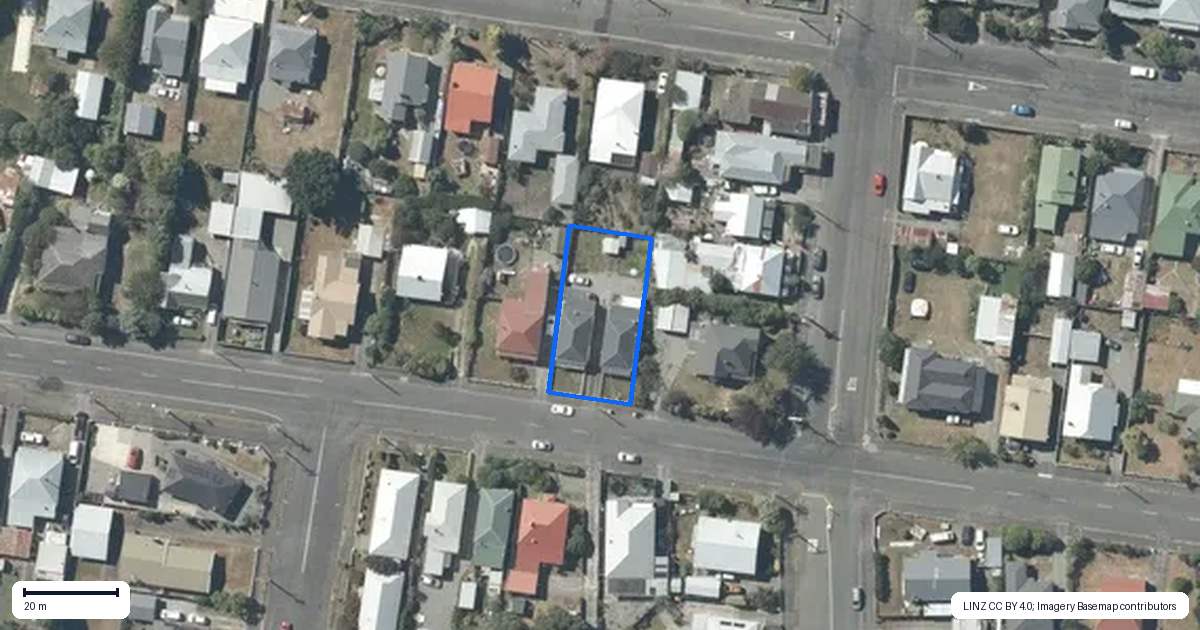 Property context map for 90 Villa Street, Masterton