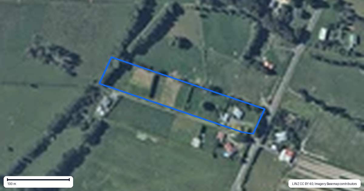 Property context map for 50 Painua Road, Hokio Beach, Levin