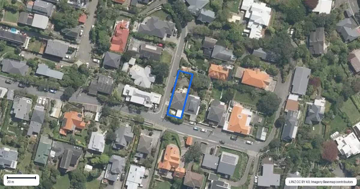 Property context map for 34 Wade Street, Wadestown, Wellington