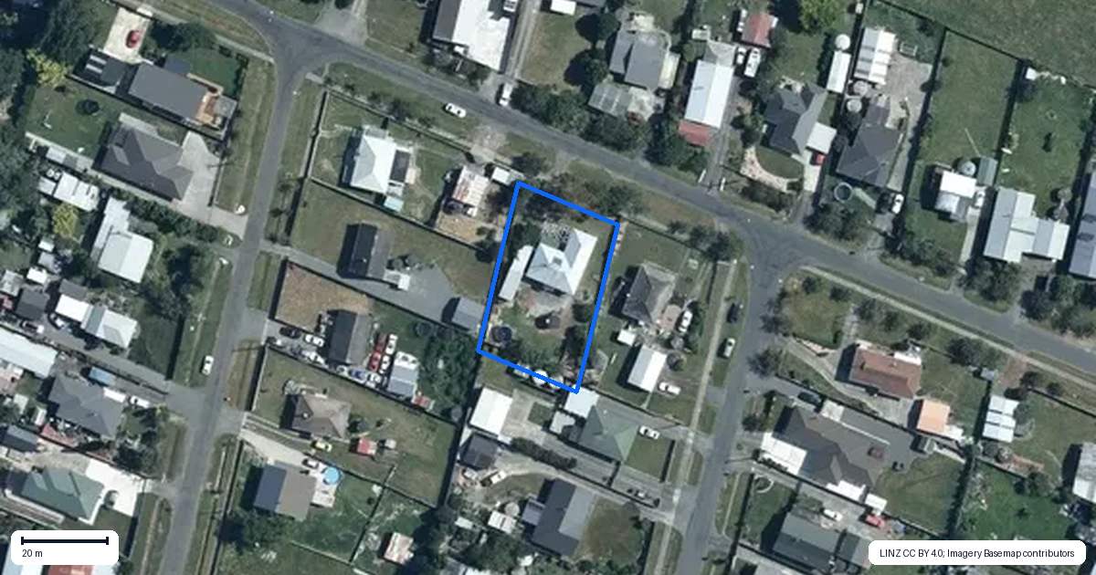 Property context map for 17 Humber Street, Rongotea