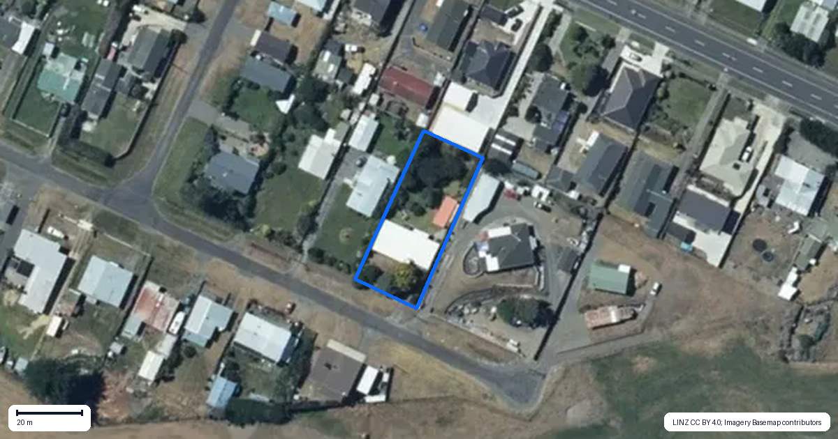 Property context map for 7 Norton Street, Foxton Beach, Foxton