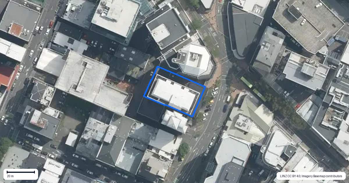 Property context map for 308/120 Victoria Street, Te Aro, Wellington