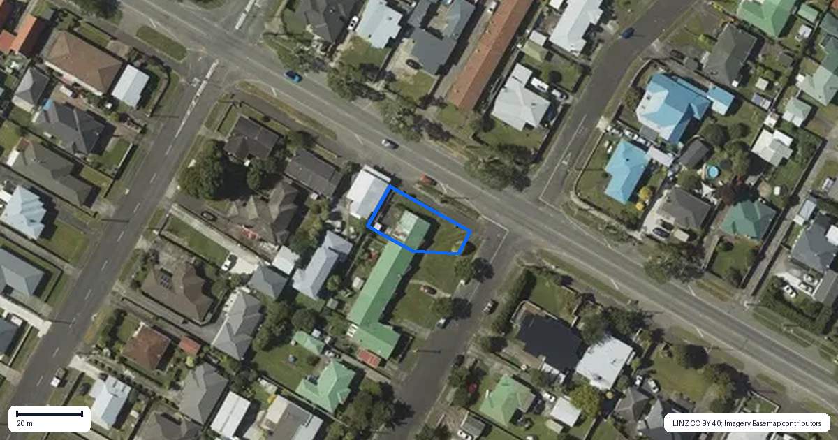 Property context map for 5/576 Queen Street East, Levin