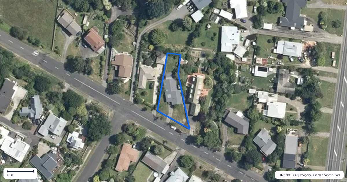 Property context map for 5A Sandon Road, Feilding