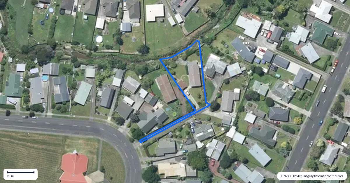Property context map for 50 Raine Street, Whanganui East, Whanganui