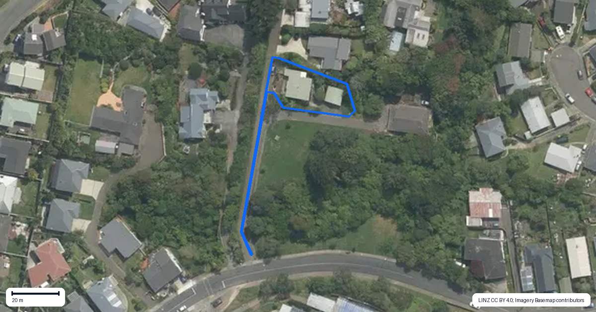 Property context map for 3 Tree Top Lane, Paparangi, Wellington