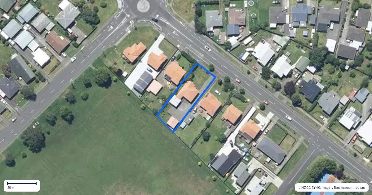 Property context map for 143 Grey Street, Springvale, Whanganui
