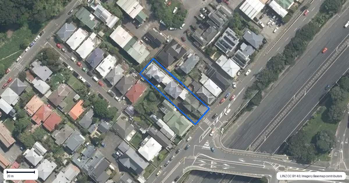 Property context map for 180A Tinakori Road, Thorndon, Wellington