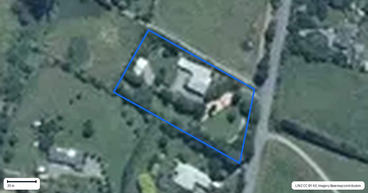 Property context map for 184 Gladstone Road, Levin