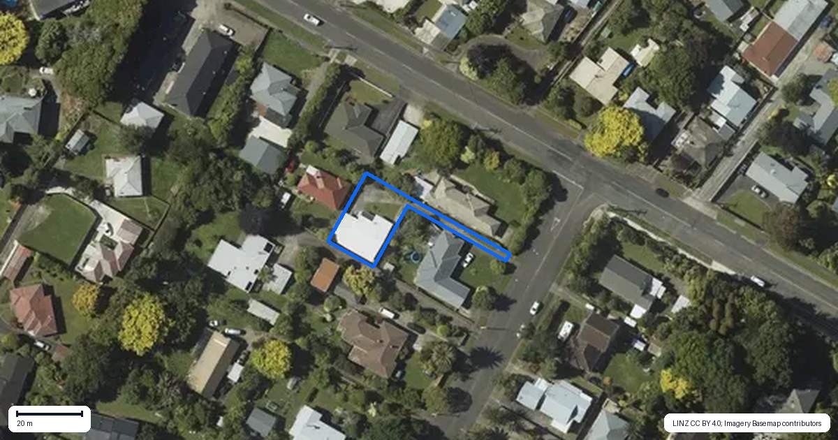 Property context map for 89A Queenwood Road, Levin