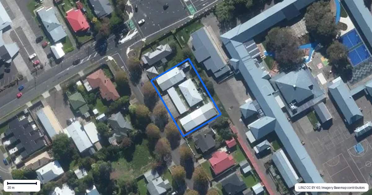 Property context map for 9 South Street, West End, Palmerston North