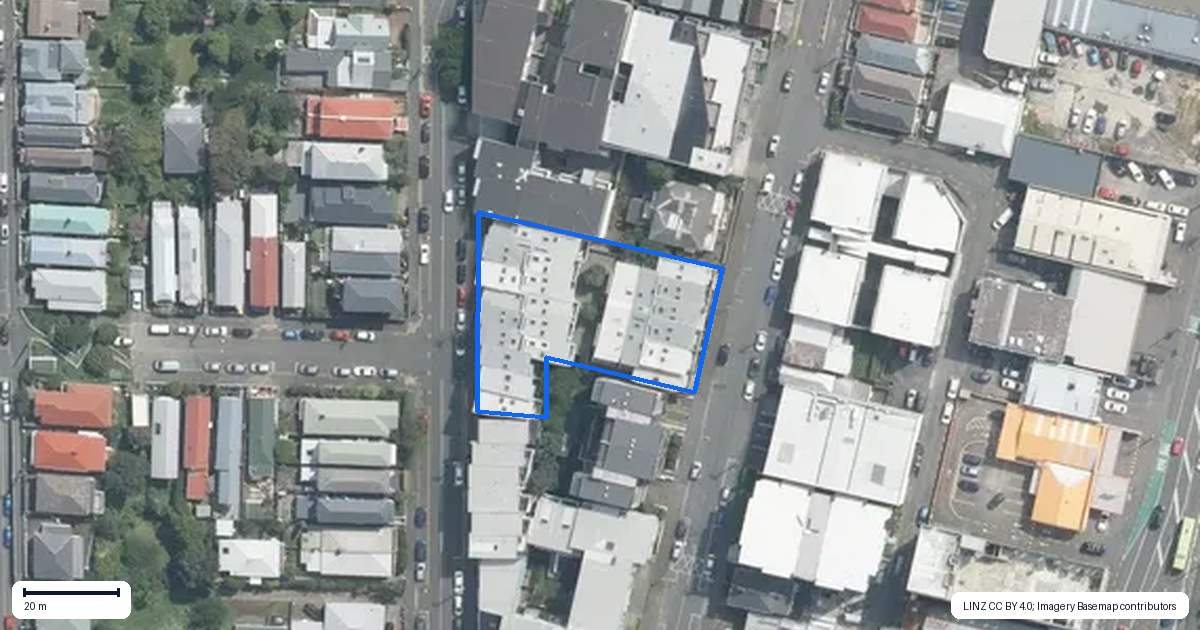 Property context map for 10/24 Hanson Street, Mount Cook, Wellington