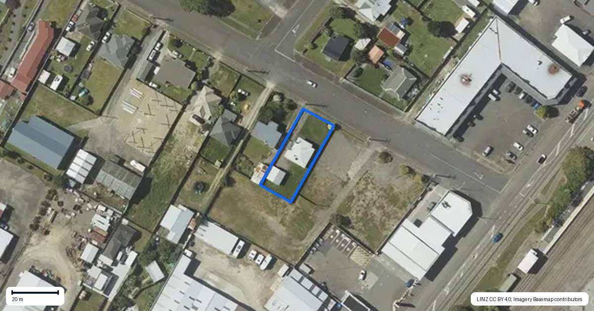 Property context map for 7 Keepa Street, Levin