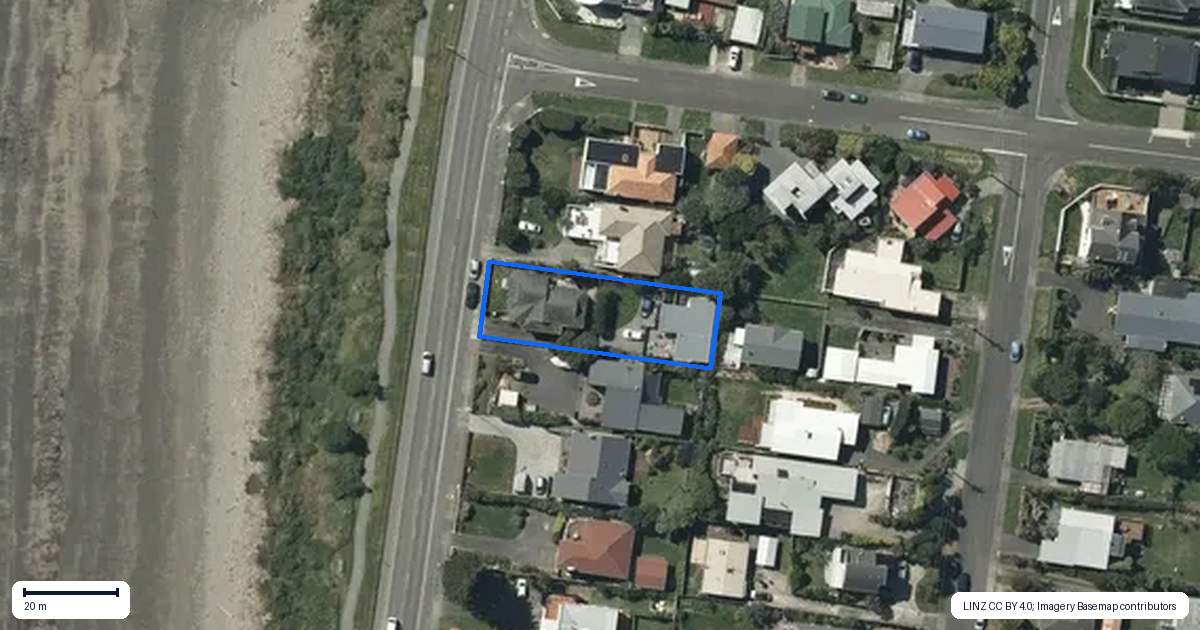 Property context map for 75A Marine Parade, Paraparaumu Beach, Paraparaumu