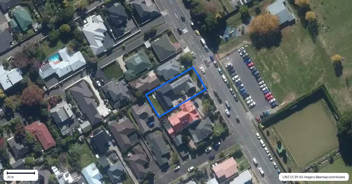Property context map for 250 Albert Street, Hokowhitu, Palmerston North