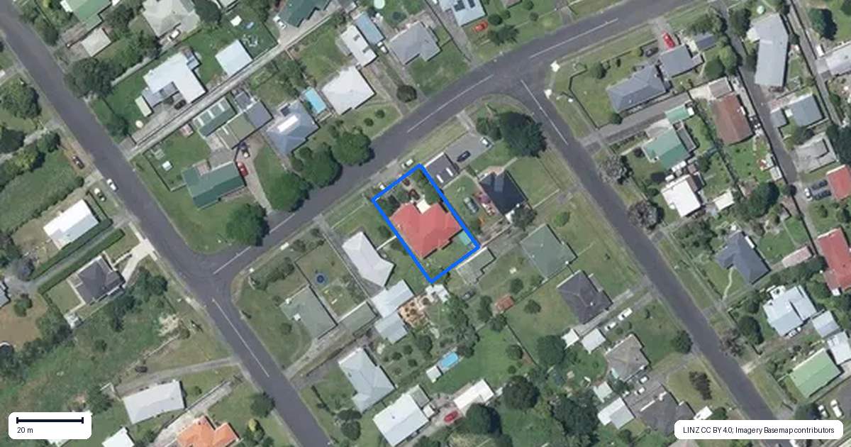 Property context map for 55 Paterson Street, Aramoho, Whanganui