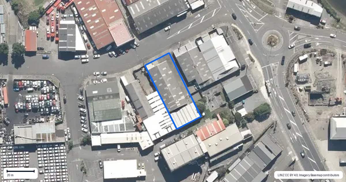 Property context map for 4 Gough Street, Seaview, Lower Hutt