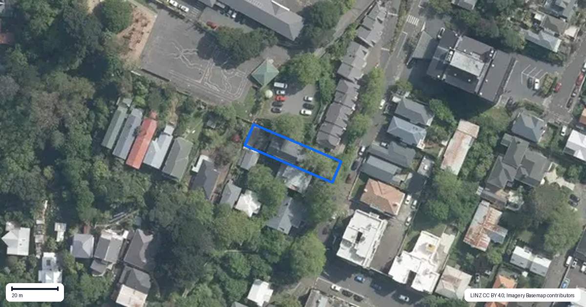 Property context map for 368 The Terrace, Te Aro, Wellington