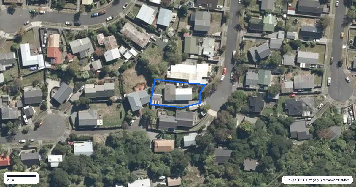Property context map for 12B Crystal Grove, Birchville, Upper Hutt