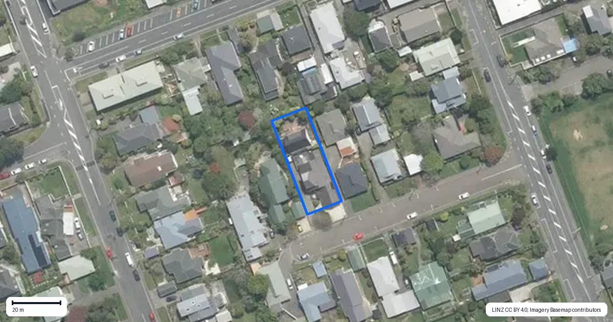 Property context map for 10A Cargill Street, Karori, Wellington