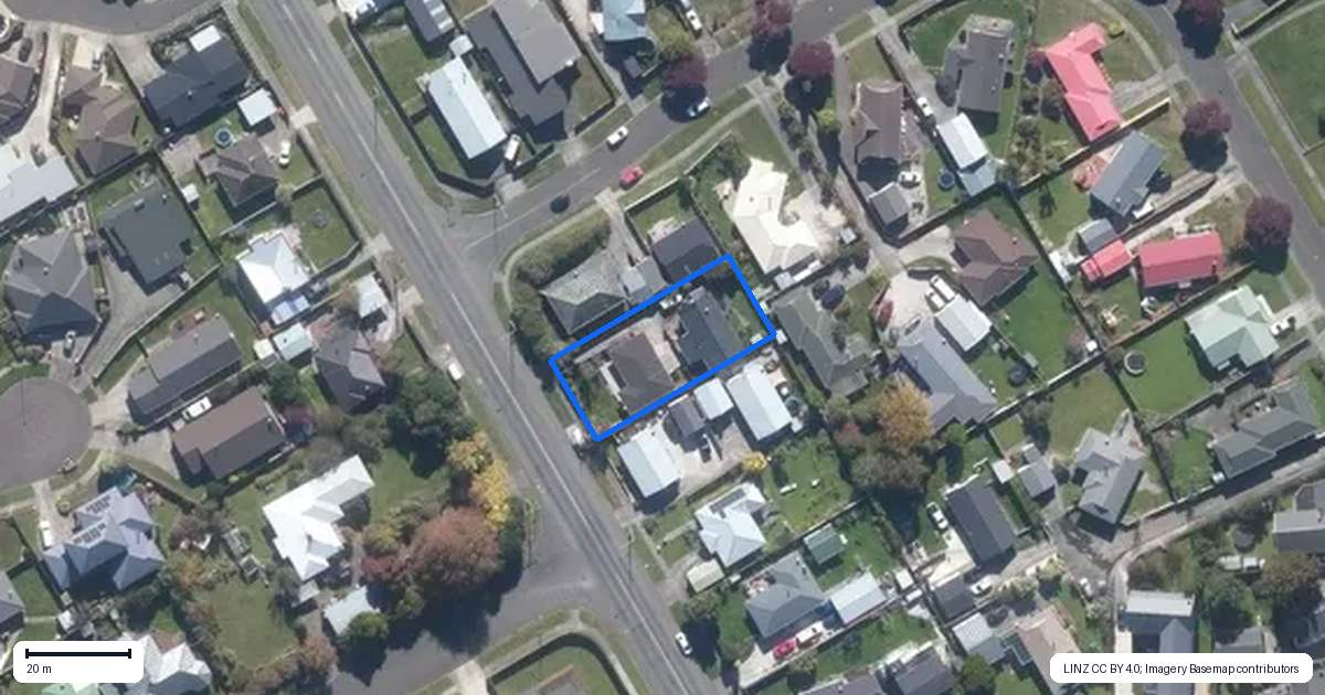 Property context map for 126A Roberts Line, Kelvin Grove, Palmerston North