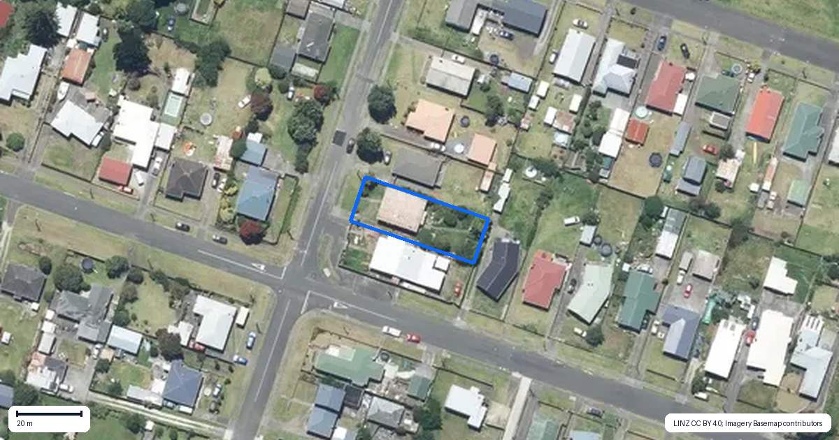 Property context map for 34 Miro Street, Castlecliff, Whanganui
