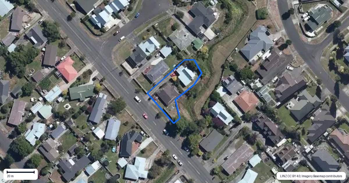 Property context map for 185A Milson Line, Milson, Palmerston North