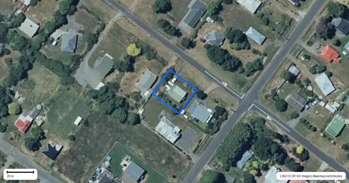 Property context map for 12 Miharo Street, Rangataua, Ohakune