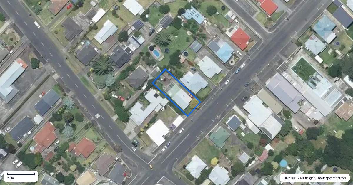Property context map for 40 Tawa Street, Gonville, Whanganui