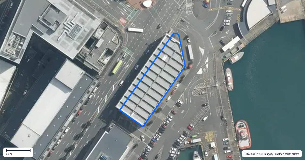 Property context map for 103/28 Waterloo Quay, Pipitea, Wellington