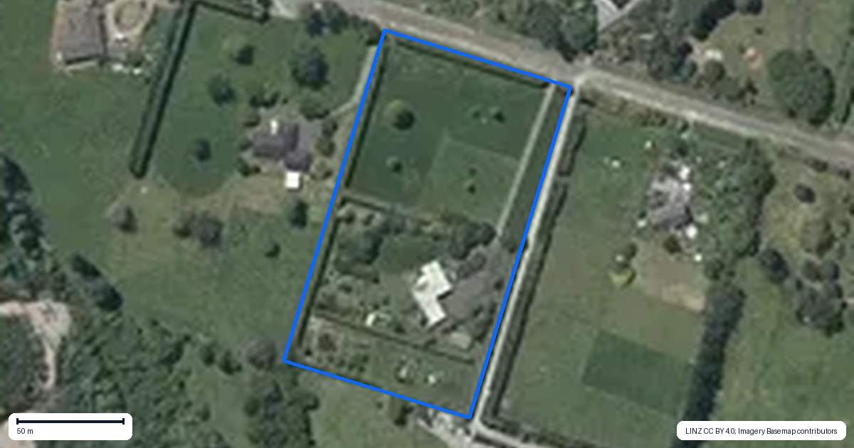 Property context map for 105 Greenwood Boulevard, Otaki